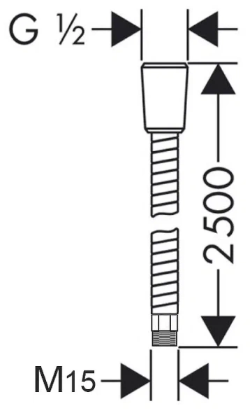 Шланг душевой Lemark (LE8064S), 250 см